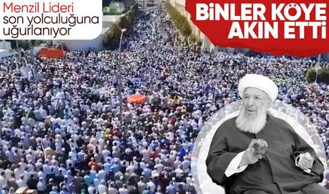 Menzil grubunun lideri Abdülbaki El-Hüseyni 250 bin kişinin katıldığı törenle son yolculuğuna uğurlandı!