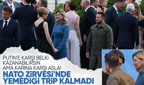 Zelenski ile eşinin NATO Zirvesi'ndeki kıskançlık krizi! Olena bıraktı, Zelenski tuttu
