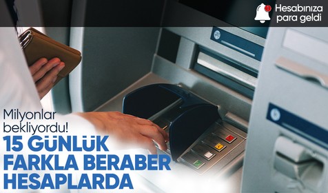 Memurlar 15 günlük maaş farklarıyla beraber ödemelerini aldılar