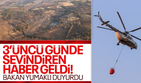 Bakan Yumaklı duyurdu: Çanakkale'deki yangın kontrol altına alındı