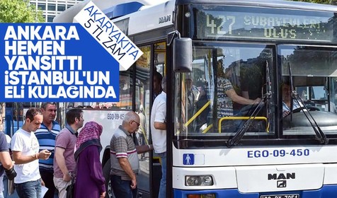 Son Dakika: Ankara'da toplu ulaşıma zam! Tam bilet 15 TL oldu