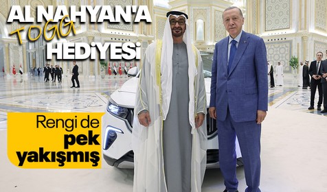 Cumhurbaşkanı Erdoğan, BAE'li mevkidaşına Togg hediye etti