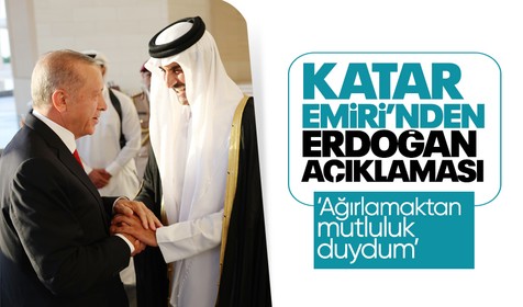 Katar Emiri Al Sani'den açıklama: Erdoğan'ı Doha'da ağırlamaktan mutluluk duydum