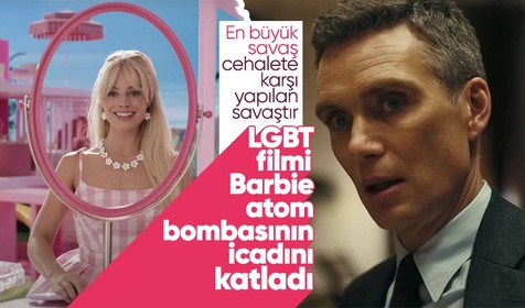 Oyuncak bebek filmi Barbie atom bombasının icadını anlatan Oppenheimer'a fark attı! LGBT ürünü sinemayı altüst etti