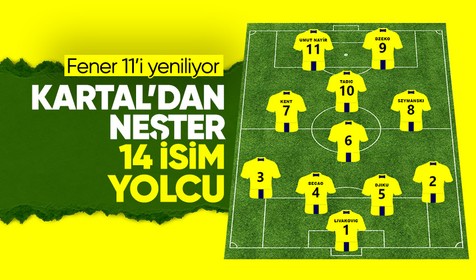 İşte Fenerbahçe'de gidecek isimler! İsmail Kartal neşteri vurdu 14 futbolcu yolcu