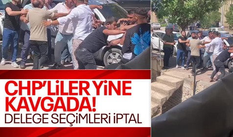 Adana'da CHP delege seçimlerinde kavga: Polis ayırdı