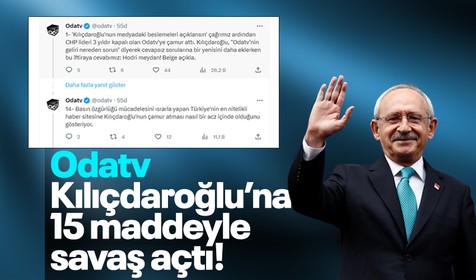 Odatv Kılıçdaroğlu’na 15 madde ile savaş açtı