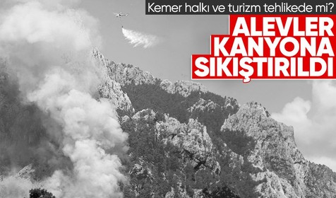Antalya Kemer 4 gündür yanıyor! Havadan ve karadan müdahale gece gündüz sürüyor
