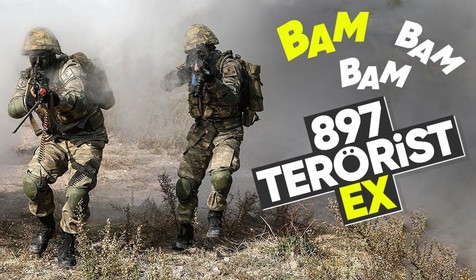 MSB'den son dakika! 2023'te 897 terörist etkisiz hale getirildi