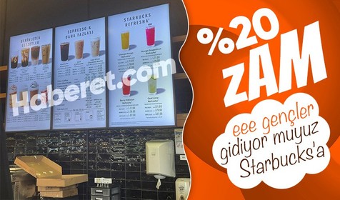 Starbucks yüzde 20 zam yaptı! Cool Lime ve Iced Chocolate Mocha'nın fiyatları şoke etti