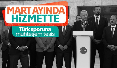 Cumhurbaşkanı Erdoğan Basketbol Gelişim Merkezi'ni ziyaret etti! "24 saat yaşayan bir kompleks olup ülkemize hizmet edecek"