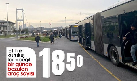 İstanbul'da bir günde 1850 İETT aracı arıza yaptı! Bitmeye İETT çilesi
