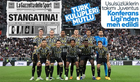 Son Dakika spor haberleri... UEFA, Juventus'u Konferans Ligi'nden men etti