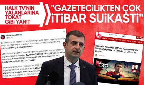 Baykar'dan iddialara yanıt geldi! Haluk Bayraktar'dan tepki: Gazetecilikten çok itibar suikasti
