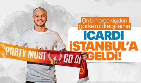 Galatasaray'ın KAP'a bildirdiği Mauro Icardi İstanbul'a geldi! Taraftardan coşkulu karşılama