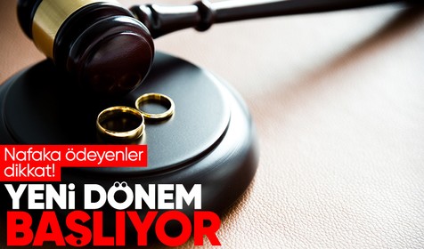 Kısa süren evliliğin ardından ömür boyu nafaka ödeyenler dikkat! Nafakada yeni dönem başlıyor