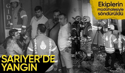 Sarıyer'de bir iş merkezinde meydana gelen yangın söndürüldü
