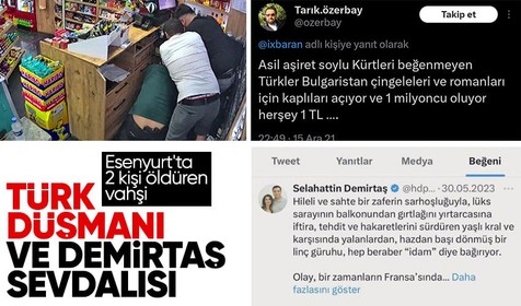 Esenyurt'taki tekelde 2 kişiyi öldüren Tarık Özerbay Türk düşmanı çıktı! O bir HDP'li Selahattin Demirtaş sevdalısı