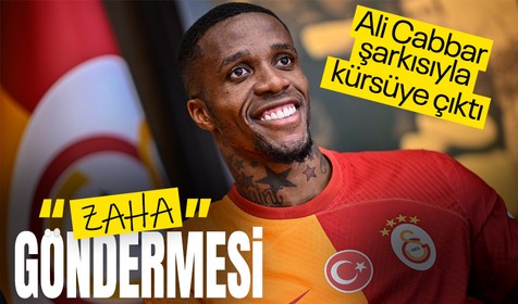 Galatasaray'dan Fenerbahçe'ye imza töreninde Zaha göndermesi!