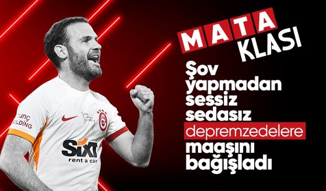 Galatasaray'ın eski yıldızı Juan Mata depremzedeleri unutmadı! Maaşını bağışladı