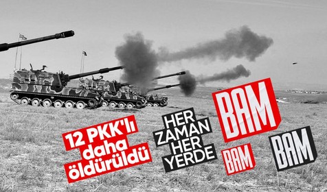 Son Dakika: PKK yaşam alanı yok! Fırat Kalkanı bölgesinde 12 PKK'lı terörist öldürüldü