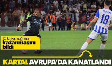 Beşiktaş Tirana'yı 2-0 mağlup ederek tur atladı!