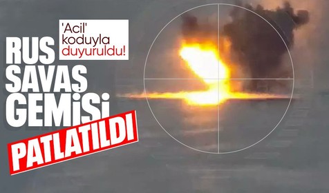 Rusya-Ukrayna savaşında bu gece yarısı bir ilk yaşandı: Rus savaş gemisi vuruldu