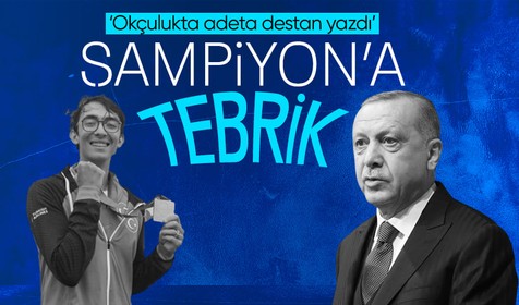Mete Gazoz dünya şampiyonu! Milli gururumuz Mete Gazoz'a Cumhurbaşkanı Erdoğan'dan tebrik mesajı