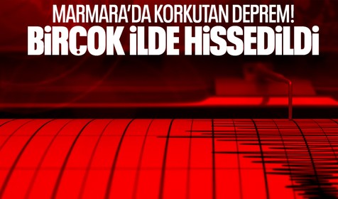 Son Dakika: Marmara Denizi'nde 3.3 büyüklüğünde deprem