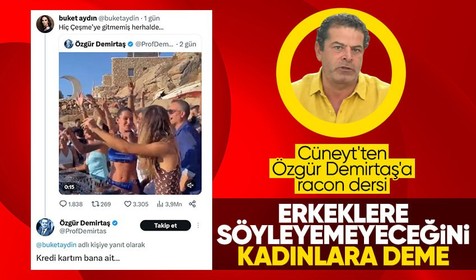 Cüneyt Özdemir Buket Aydın'a saldıran Özgür Demirtaş'a tepki gösterdi: Erkeklere diyemediğini kadınlara söylüyor