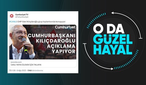 Son Dakika: Cumhuriyet'ten 'Cumhurbaşkanı Kılıçdaroğlu' başlığı