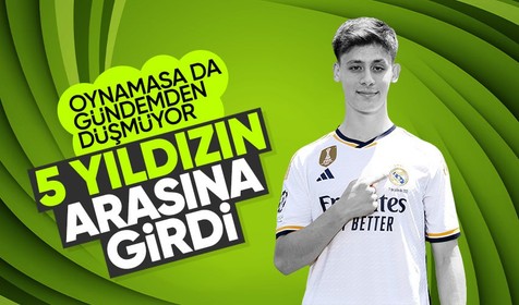 Real Madrid'in yıldızı Arda Güler manşetlerden düşmüyor! O listeye giren 5 isimden biri oldu!