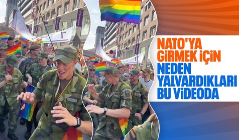 İsveç ordusundan LGBT'ye destek yürüyüşü! Neden NATO'ya yalvardıkları belli oldu
