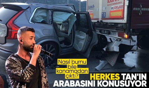 Son Dakika: Ünlü şarkıcı Tan Taşçı trafik kazası geçirdi! Volvo marka cipin son hali kazanın boyutunu gözler önüne serdi