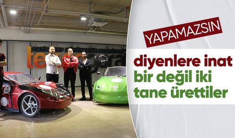 Gaziantep'te üniversiteliler 'Yapamazsınız' diyenlere kulak asmadı! 2 elektrikli araç birden üretti