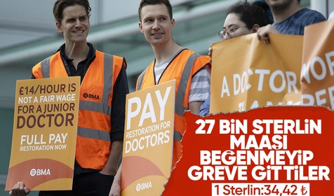İngiltere'de doktorlar greve gitti
