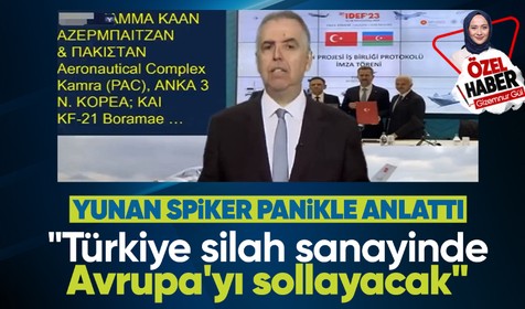 Yunan spikerin Türkiye paniği: Paris kontrol edemezse Avrupa silah sanayisi Türklerin gerisinde kalacak