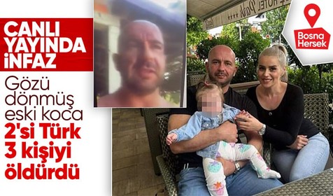 Bosna Hersek'te canlı yayında silahlı saldırı: 2'si Türk 3 ölü