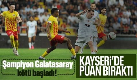 Kayserispor Galatasaray karşılaşması golsüz bitti