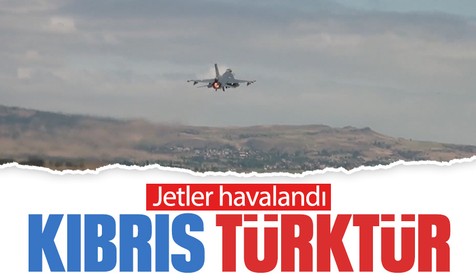 Türkiye'den Kıbrıs mesajı! Türk jetleri havalandı
