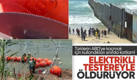 Vali değil cani! Teksas valisi sınırdaki şamandıra bariyerlere testereler yerleştirdi! 2 sığınmacı ölü