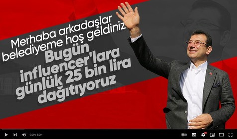 İBB Başkanı Ekrem İmamoğlu kesenin ağzını açtı: 5 fenomene günlük 25'er bin TL