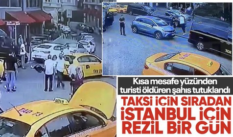 İstanbul'da taksici 'kısa mesafe' kavgasında cinayet işledi! Faslı adamı öldürdüğü anlar kamerada