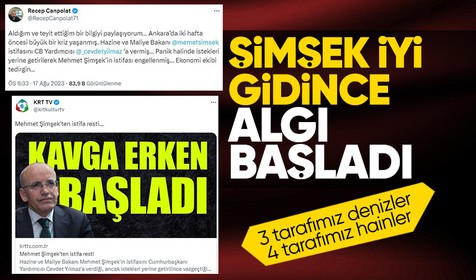 Türkiye'nin gelişimini engellemek isteyenler Bakan Mehmet Şimşek üzerinden algı operasyonu başlattı