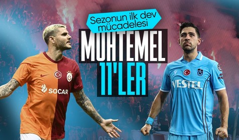 Galatasaray-Trabzonspor rekabetinde 136.randevu: Muhtemel 11'ler