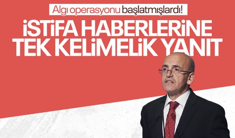 Hazine ve Maliye Bakanı Mehmet Şimşek'ten 'istifa' haberlerine tek kelimelik yanıt!