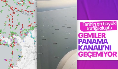 Gemiler Panama Kanalı önünde karaya vurdu! Tarihin en büyük trafiği