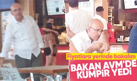 Hazine ve Maliye Bakanı Mehmet Şimşek AVM'de kumpir sırasında! Şimşek'in gösterişsiz haline övgü yağdı