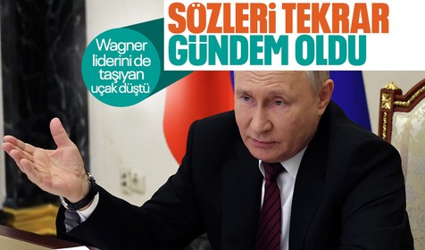 Wagner lideri Yevgeniy Prigojin'in uçağı düştü Putin'in o sözleri gündem oldu: Affedilmeyen tek şey ihanettir