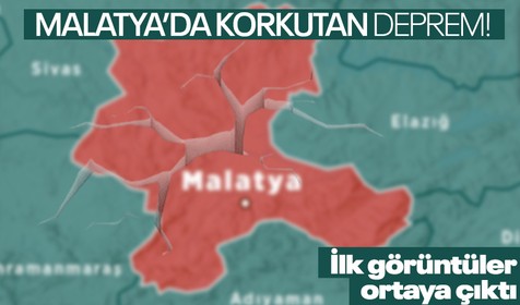 Son Dakika... Malatya'da 5 büyüklüğünde deprem meydana geldi! O anlar kameralara yansıdı
